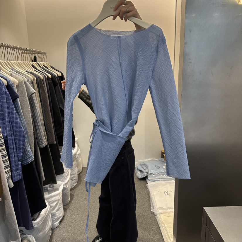 ALTER韓國直郵實拍女士新款職業人氣推薦熱賣休閑襯衫蕾絲衫Alter襯衫/蕾絲衫圖色2