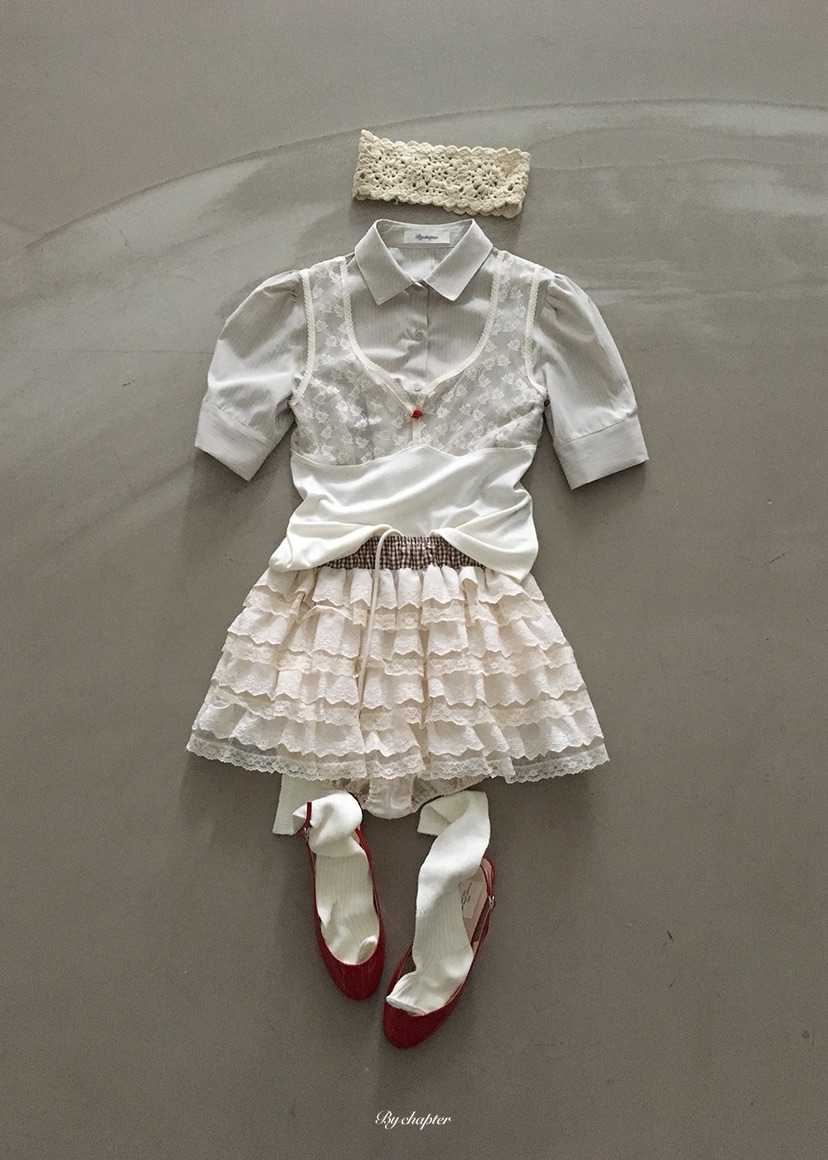 BY CHAPTER韓國東大門直郵女裝新款熱賣襯衫蕾絲衫不含內搭鏤空BY Chapter襯衫/蕾絲衫