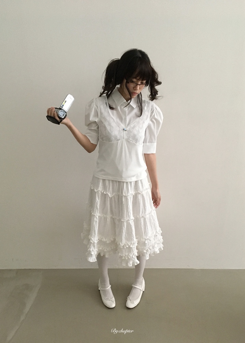 BY CHAPTER韓國東大門直郵女裝新款熱賣襯衫蕾絲衫不含內搭鏤空BY Chapter襯衫/蕾絲衫