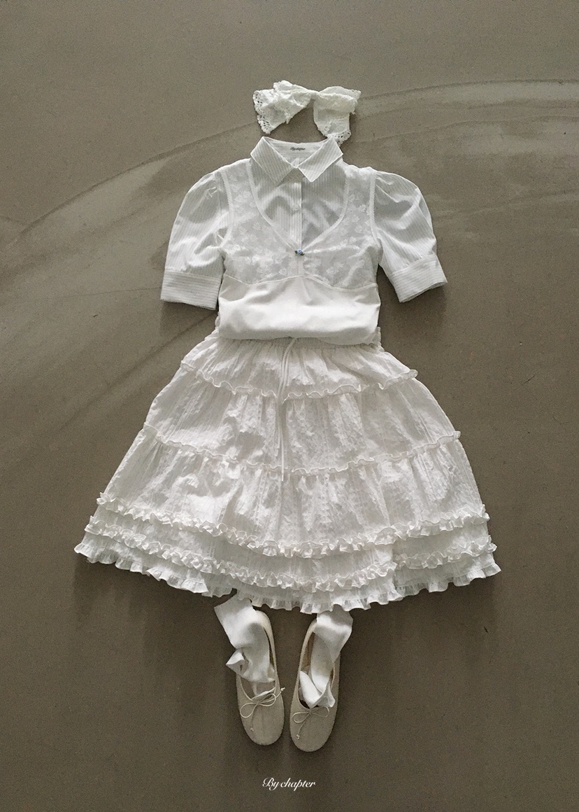 BY CHAPTER韓國東大門直郵女裝新款熱賣襯衫蕾絲衫不含內搭鏤空BY Chapter襯衫/蕾絲衫