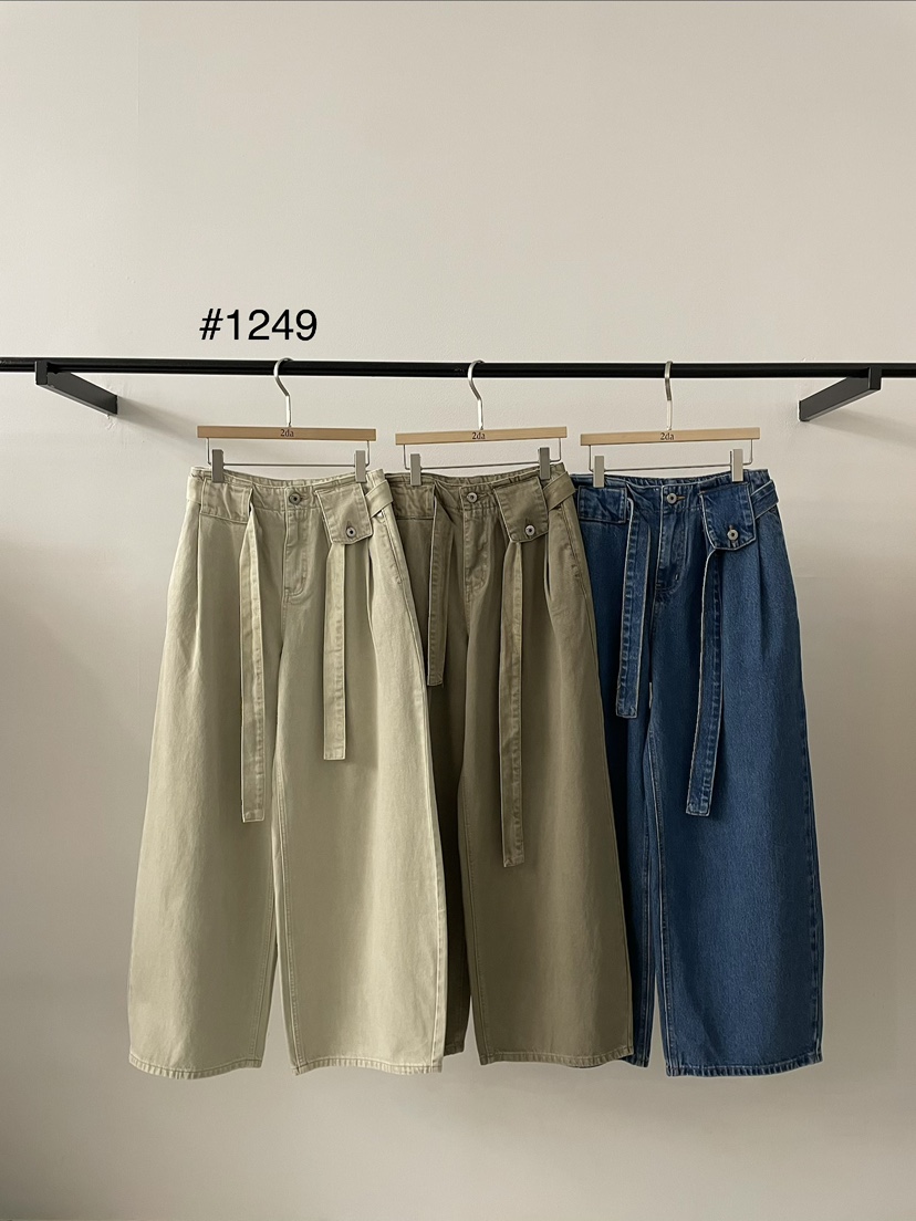 2DA/DARIMI-P韓國東大門直郵女裝新款職業休閑褲含腰帶2DA/DARIMI-P休閑褲