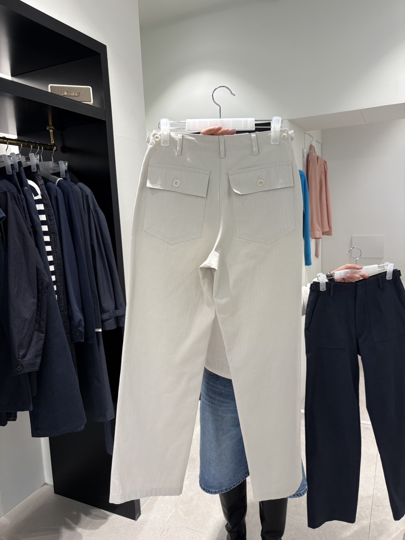 CREAM-P韓國代購女士新款人氣26春夏職業推薦休閑褲人字紋CREAM-P休閑褲