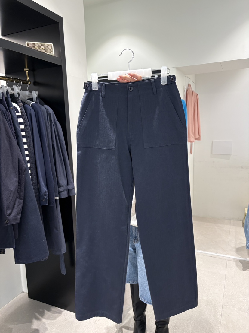 CREAM-P韓國代購女士新款人氣26春夏職業推薦休閑褲人字紋CREAM-P休閑褲圖色2