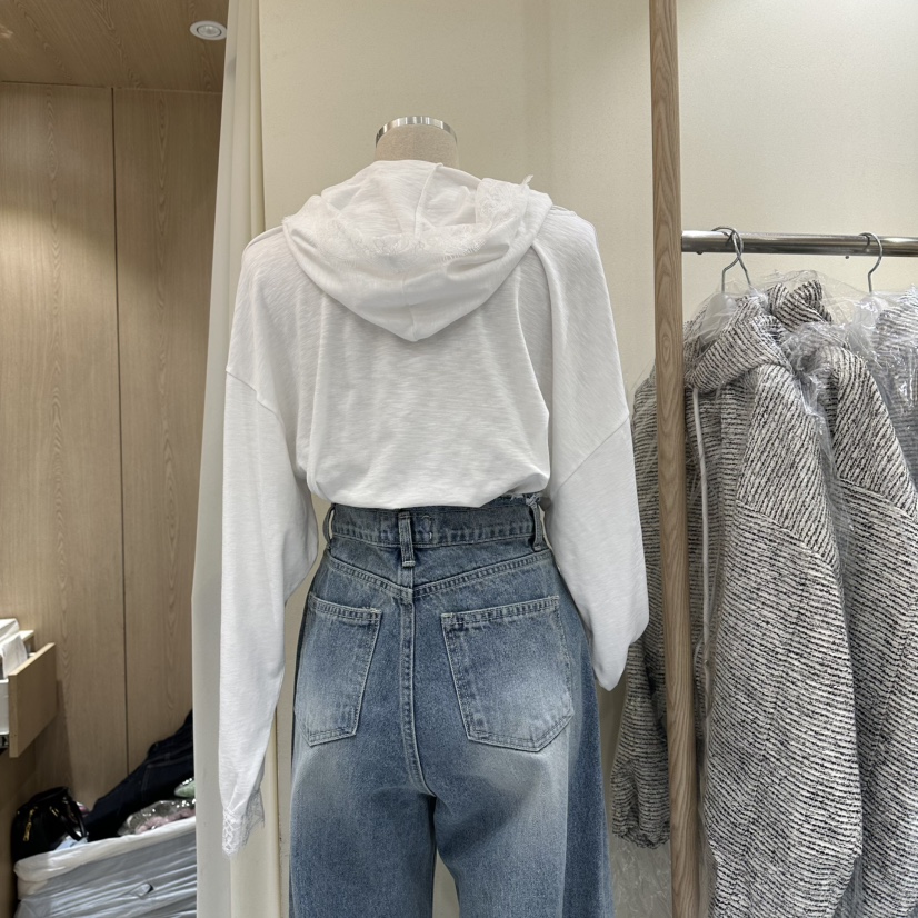 VINTAGE VIBE韓國東大門代購女裝新品職業休閑長袖T恤蕾絲VINTAGE VIBE長袖T恤