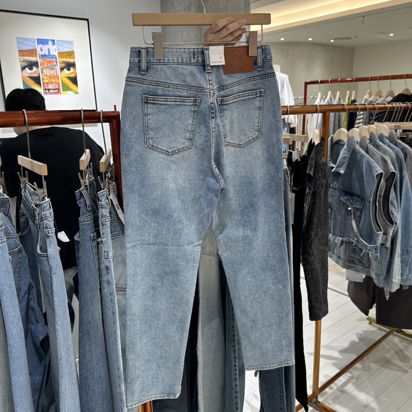 GRAYMELLOW韓國直郵女士新款推薦熱賣休閑職業人氣牛仔褲GRAYMELLOW牛仔褲