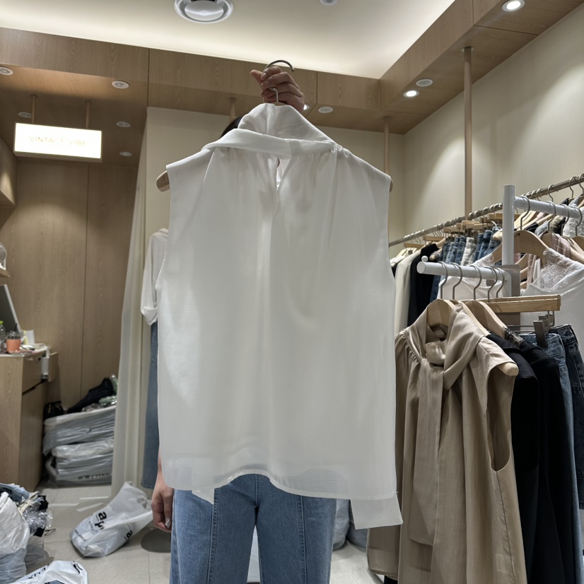 VINTAGE VIBE韓國直郵實拍女士新品時尚休閑吊帶背心絲綢VINTAGE VIBE吊帶/背心