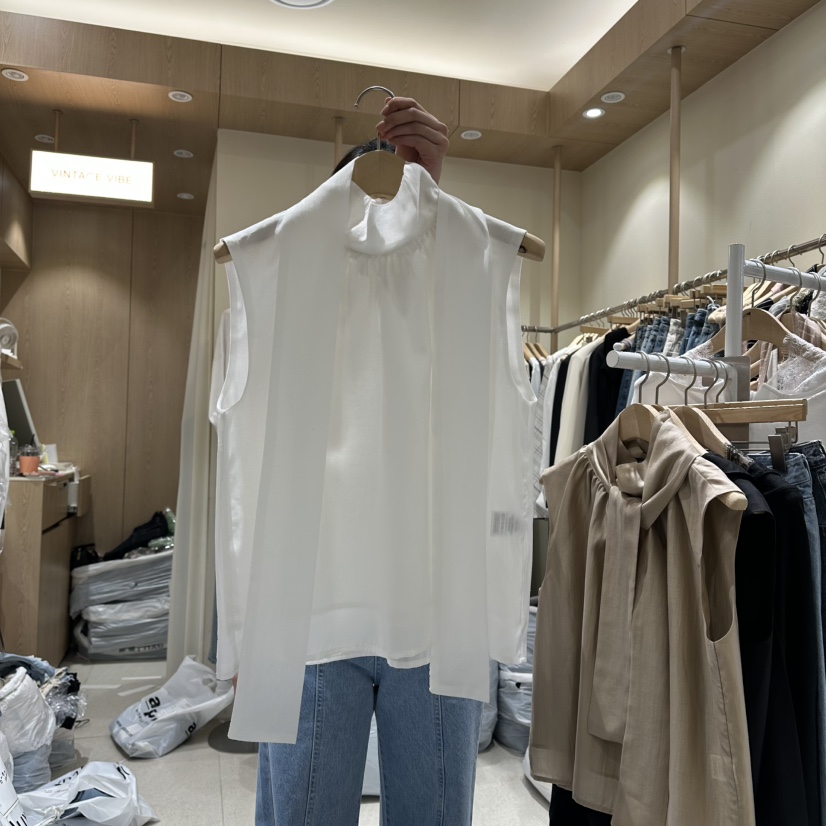 VINTAGE VIBE韓國直郵實拍女士新品時尚休閑吊帶背心絲綢VINTAGE VIBE吊帶/背心圖色2