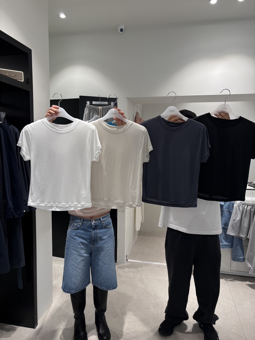 CREAM-P韓國直郵女裝新品人氣推薦時尚26春夏熱賣職業T恤CREAM-PT恤