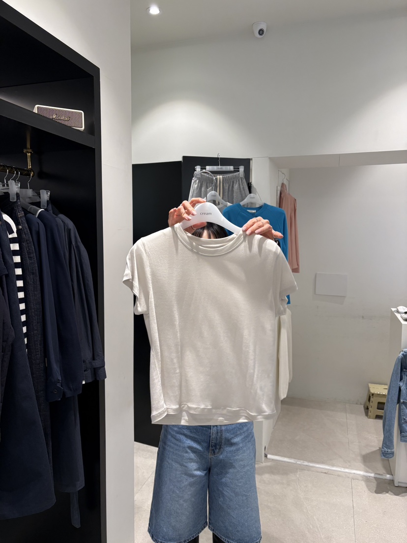 CREAM-P韓國直郵女裝新品人氣推薦時尚26春夏熱賣職業T恤CREAM-PT恤圖色2米色