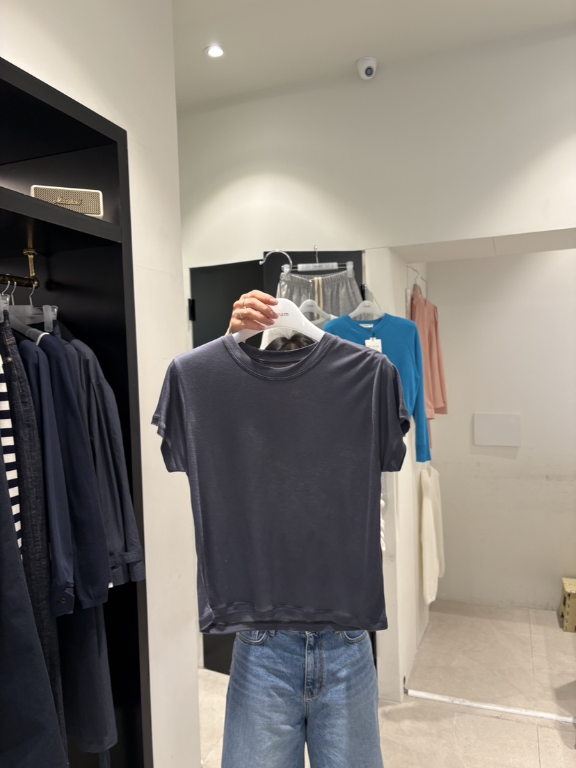 CREAM-P韓國直郵女裝新品人氣推薦時尚26春夏熱賣職業T恤CREAM-PT恤圖色3墨色