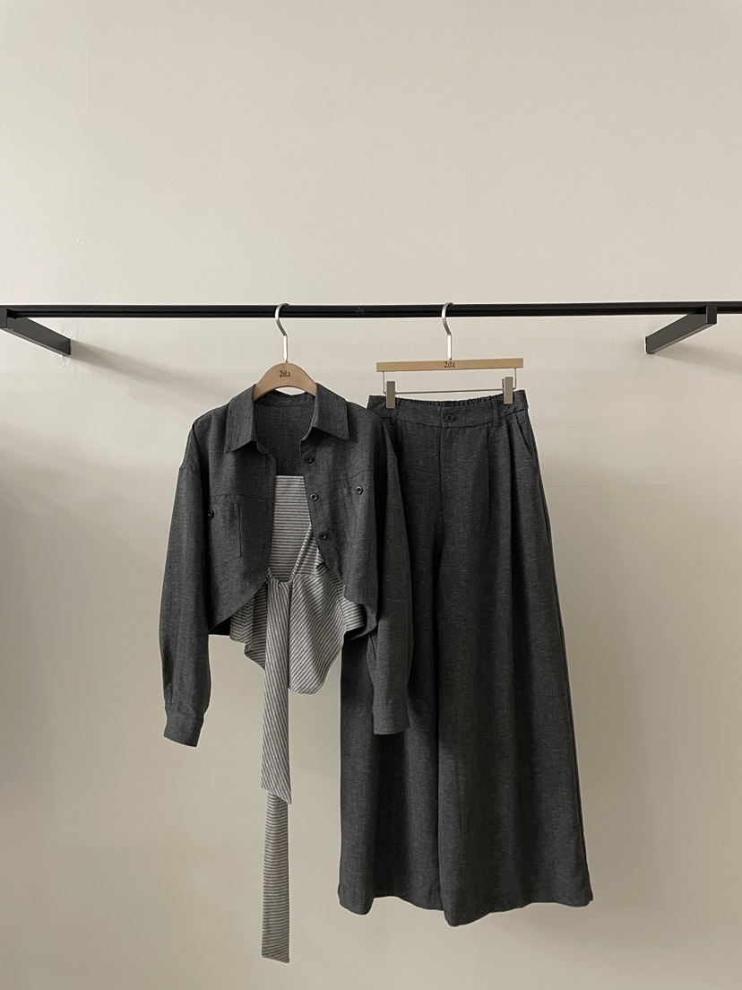 2DA/DARIMI-P韓國東大門直郵女士新品時尚休閑套裝三件套2DA/DARIMI-P套裝圖色2黑色