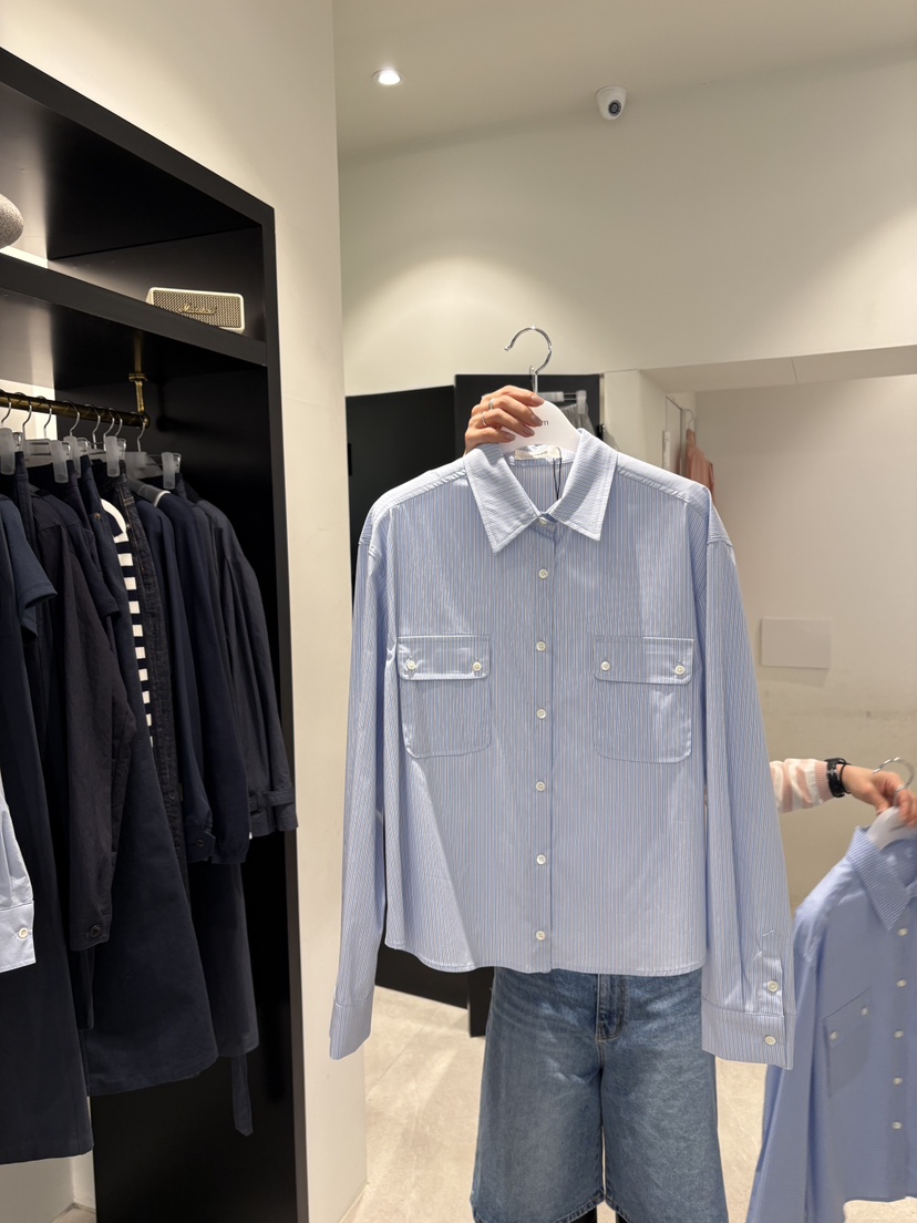 CREAM-P韓國直郵女裝新品人氣職業熱賣時尚推薦襯衫蕾絲衫CREAM-P襯衫/蕾絲衫圖色1淺藍色