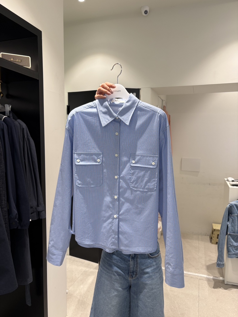 CREAM-P韓國直郵女裝新品人氣職業熱賣時尚推薦襯衫蕾絲衫CREAM-P襯衫/蕾絲衫圖色2深藍色