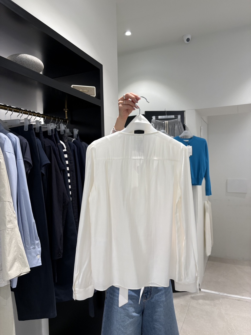 CREAM-P韓國東大門直郵女士新款人氣推薦襯衫蕾絲衫含脖帶CREAM-P襯衫/蕾絲衫