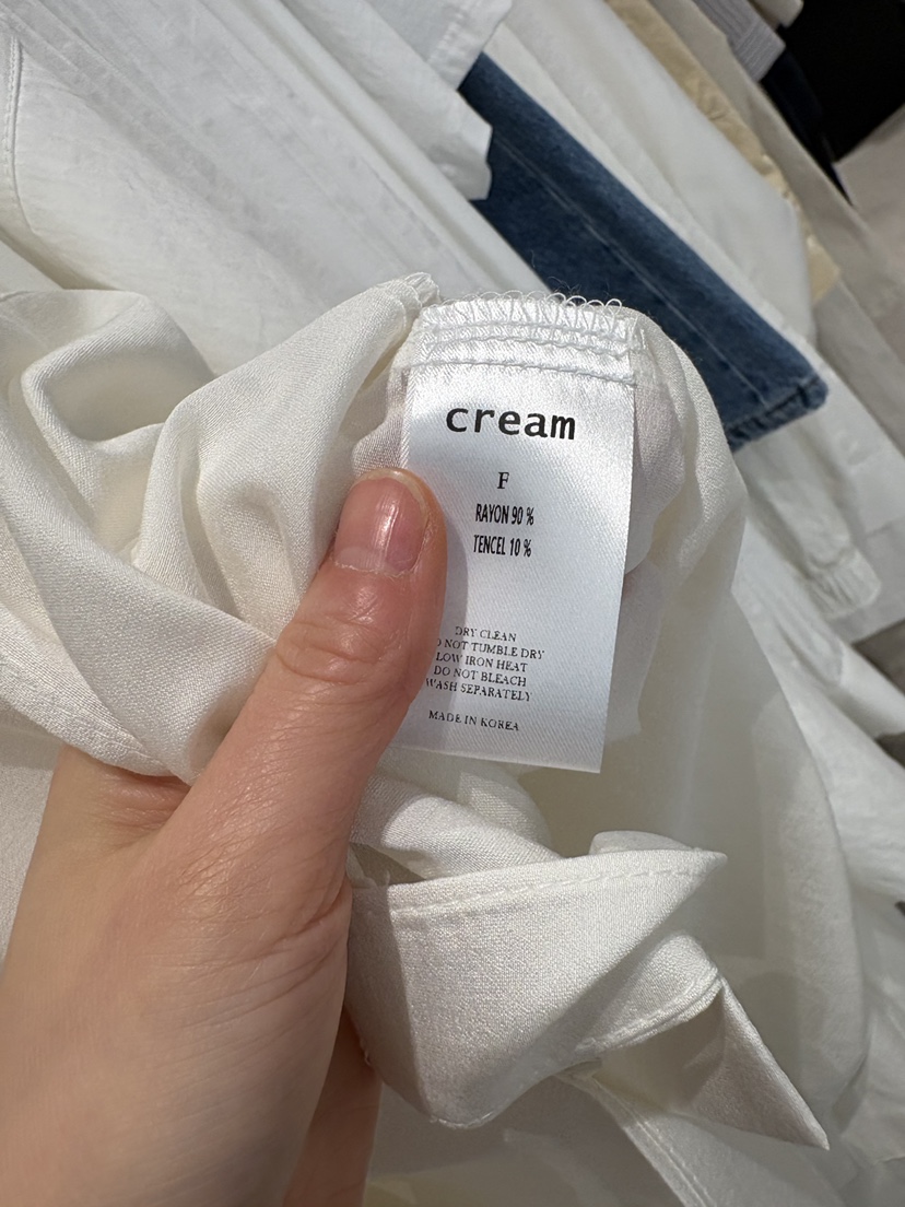 CREAM-P韓國東大門直郵女士新款人氣推薦襯衫蕾絲衫含脖帶CREAM-P襯衫/蕾絲衫