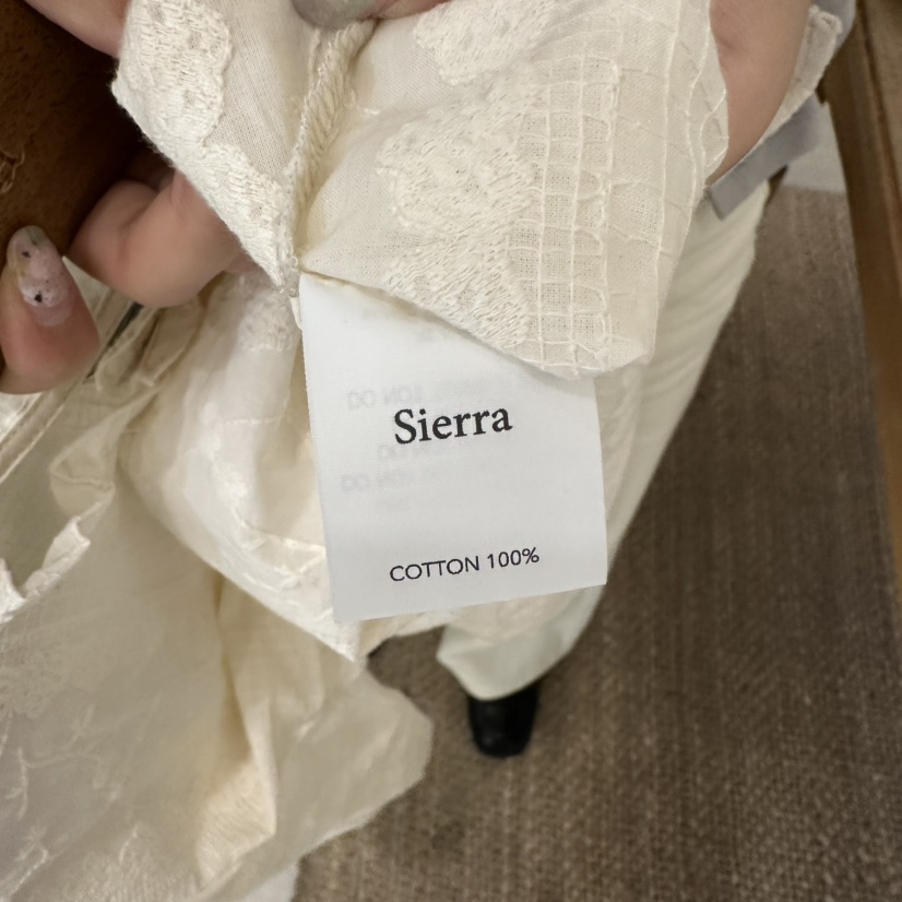 SIERRA韓國東大門直郵女裝新款26春夏休閑時尚襯衫蕾絲衫SIERRA襯衫/蕾絲衫