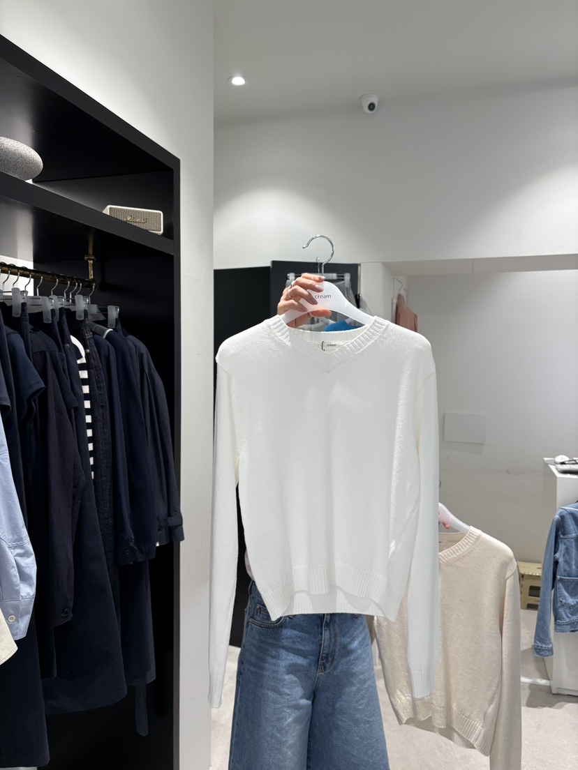 CREAM-P韓國東大門直郵女士新款休閑26春夏時尚職業針織衫CREAM-P針織衫圖色1