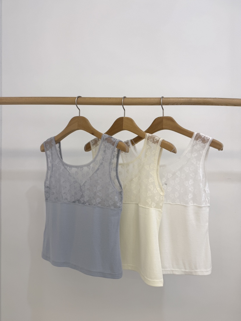 BY CHAPTER韓國直郵實拍女士新品時尚吊帶背心不含內搭蕾絲BY Chapter吊帶/背心