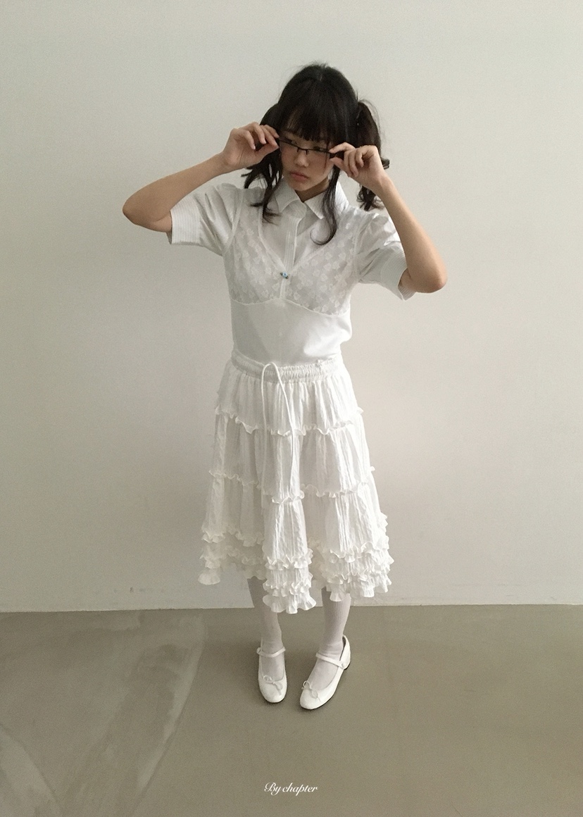 BY CHAPTER韓國直郵實拍女士新品時尚吊帶背心不含內搭蕾絲BY Chapter吊帶/背心