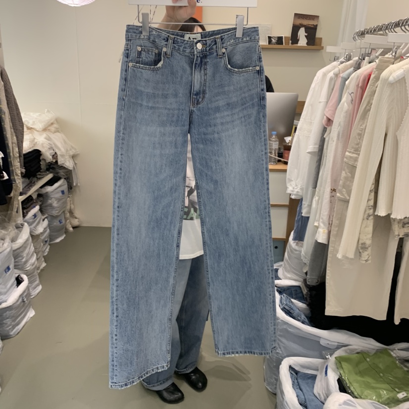 ARE韓國東大門代購女裝新款推薦熱賣休閑職業時尚26春夏牛仔褲ARE YOU/ARE牛仔褲圖色1