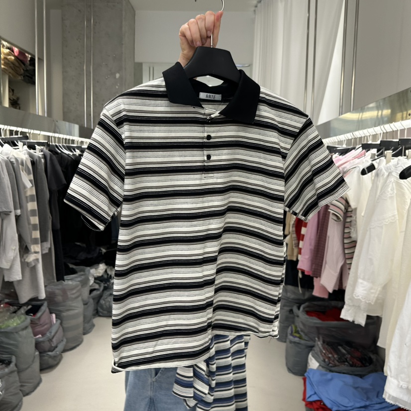 ARTE STUDIO/ATTENTION EDITORIAL韓國直郵女士新品人氣T恤ARTE STUDIO/ATTENTION EDITORIALT恤圖色3黑色