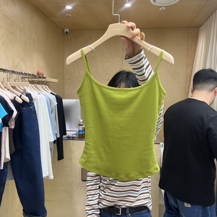 PLEASURE韓國直郵女士新品休閑職業26春夏人氣推薦吊帶背心PLEASURE吊帶/背心圖色2