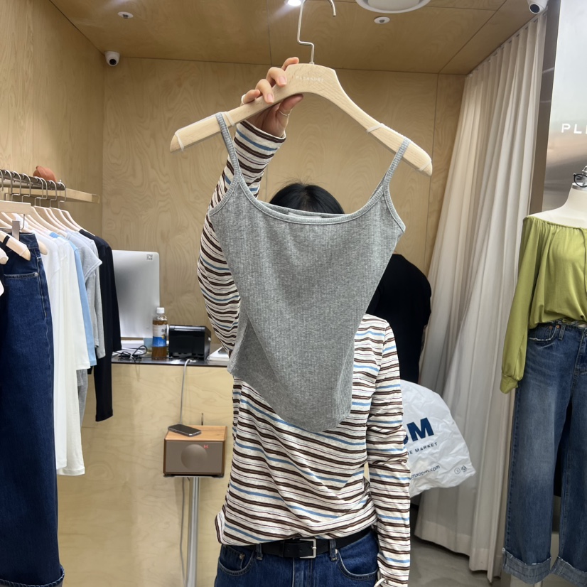 PLEASURE韓國直郵女士新品休閑職業26春夏人氣推薦吊帶背心PLEASURE吊帶/背心圖色3