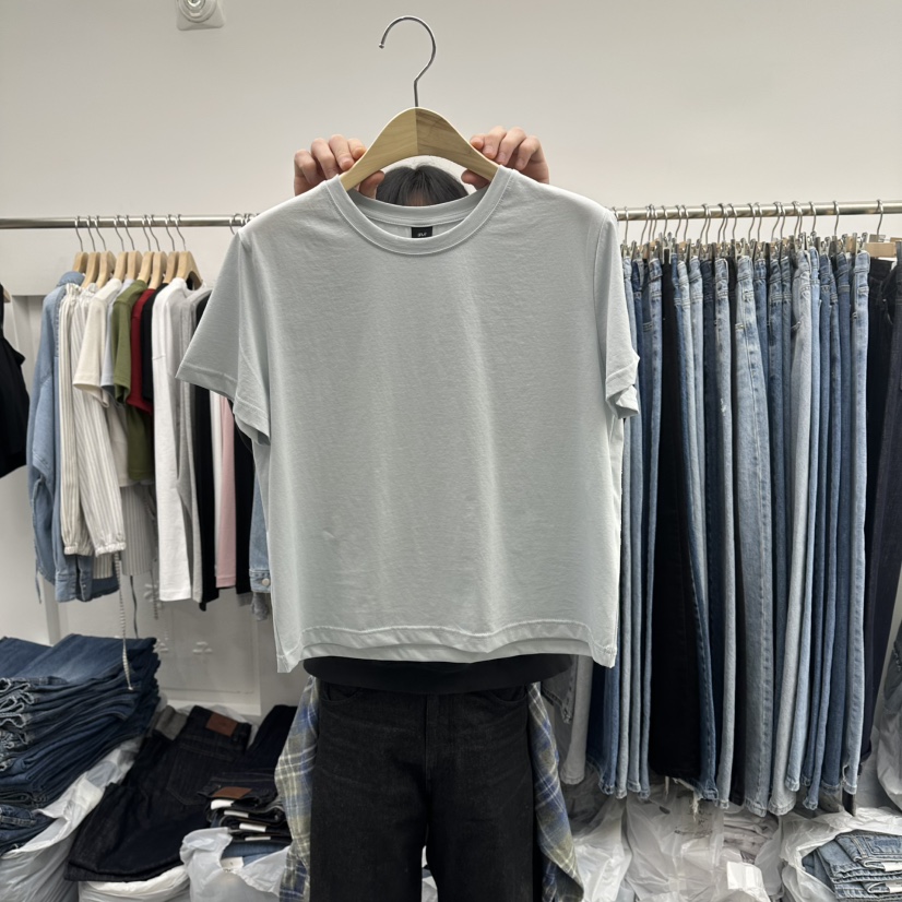 PAI韓國代購女裝新款26春夏推薦人氣時尚休閑職業熱賣T恤[PΛi]_PAiT恤圖色2