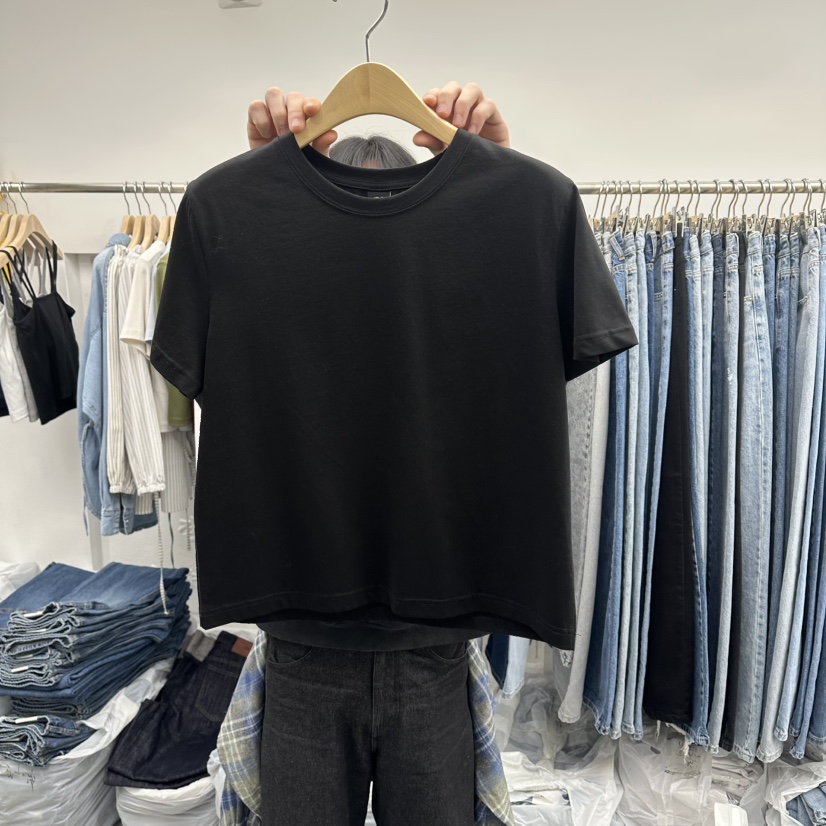 PAI韓國代購女裝新款26春夏推薦人氣時尚休閑職業熱賣T恤[PΛi]_PAiT恤圖色3黑色