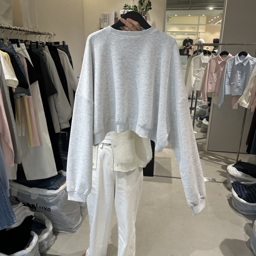 LIVU/MEMO CLASSIC韓國代購女裝新款推薦休閑時尚衛衣破洞LIVU/MEMO CLASSIC衛衣