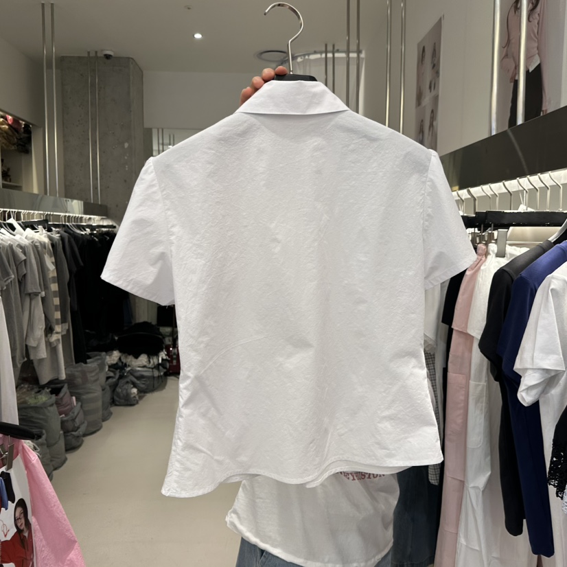 ARTE STUDIO/ATTENTION EDITORIAL韓國東大門代購女裝新款職業襯衫蕾絲衫褶皺ARTE STUDIO/ATTENTION EDITORIAL襯衫/蕾絲衫