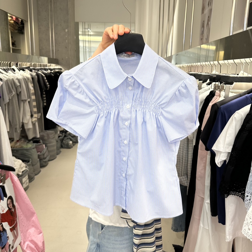 ARTE STUDIO/ATTENTION EDITORIAL韓國東大門代購女裝新款職業襯衫蕾絲衫褶皺ARTE STUDIO/ATTENTION EDITORIAL襯衫/蕾絲衫圖色3