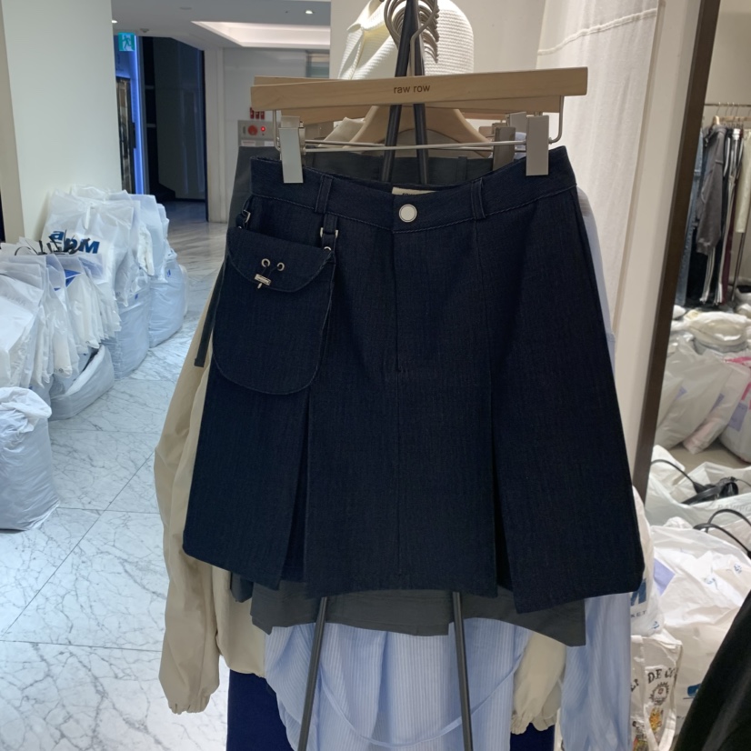 RAWROW韓國直郵女士新款職業推薦時尚休閑短裙含小包條紋RAWROW短裙圖色1