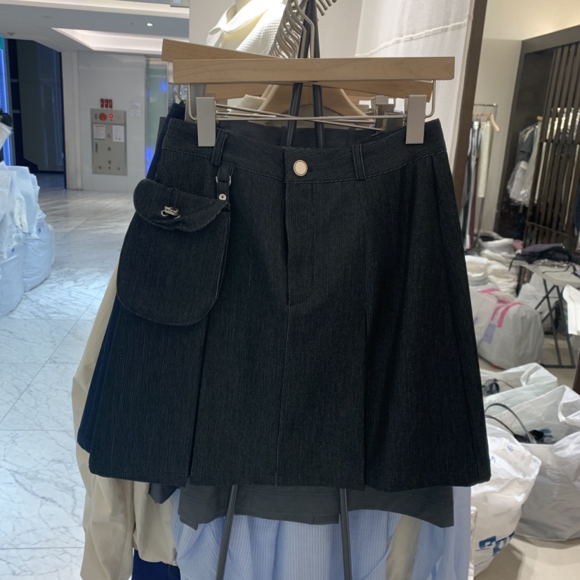 RAWROW韓國直郵女士新款職業推薦時尚休閑短裙含小包條紋RAWROW短裙圖色2