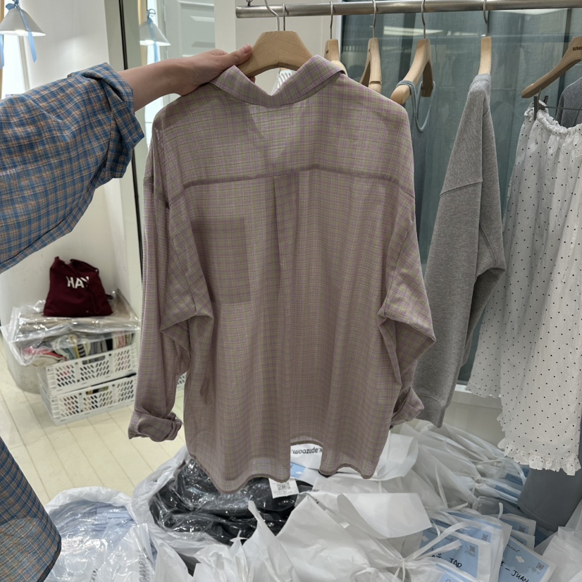 OURMOMENT韓國代購女裝新品休閑熱賣時尚推薦26春夏襯衫蕾絲衫OURMOMENT襯衫/蕾絲衫