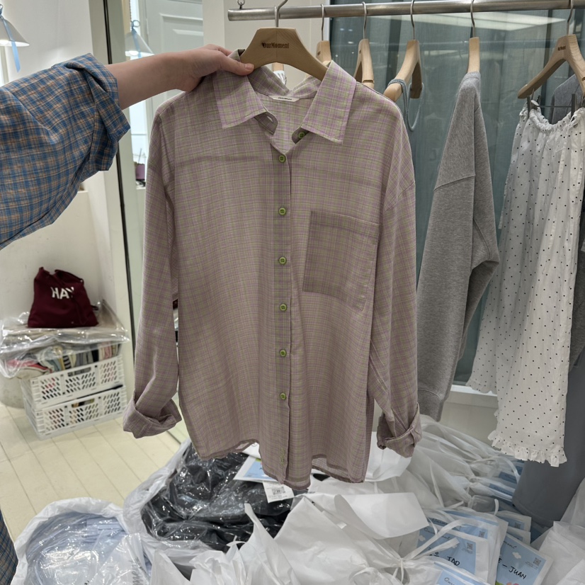 OURMOMENT韓國代購女裝新品休閑熱賣時尚推薦26春夏襯衫蕾絲衫OURMOMENT襯衫/蕾絲衫圖色3