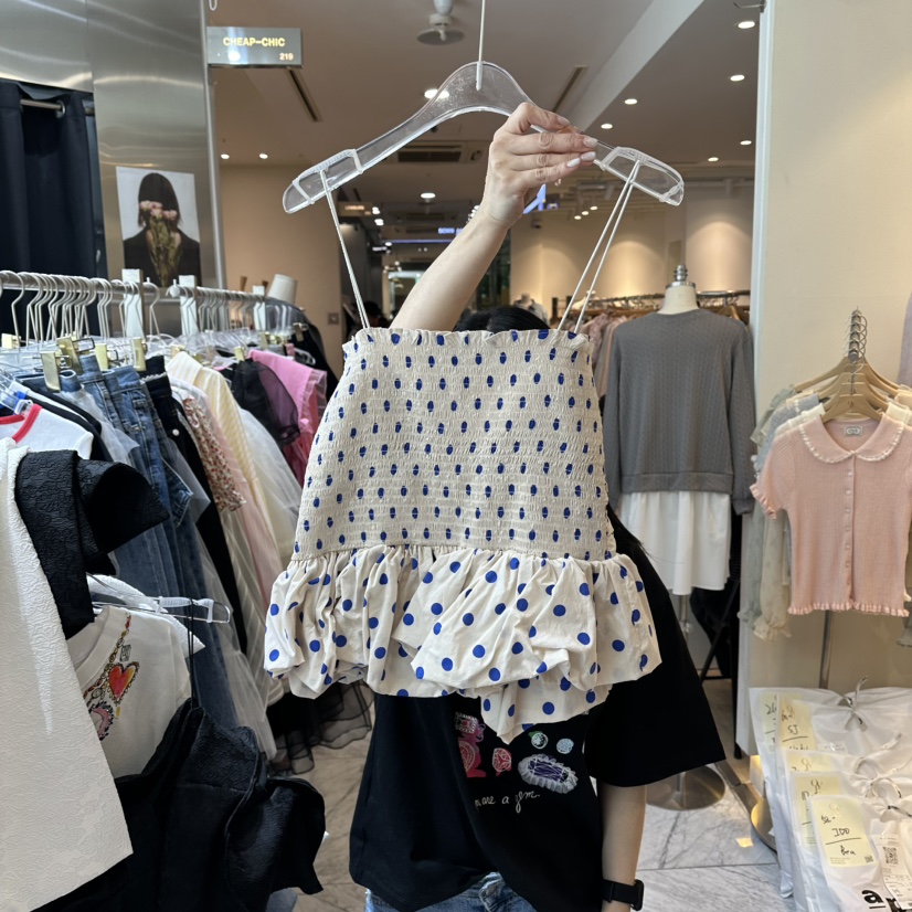 CHEAP-CHIC韓國代購女裝新款推薦26春夏時尚休閑吊帶背心CHEAP-CHIC/CHARLES THE SECOND吊帶/背心