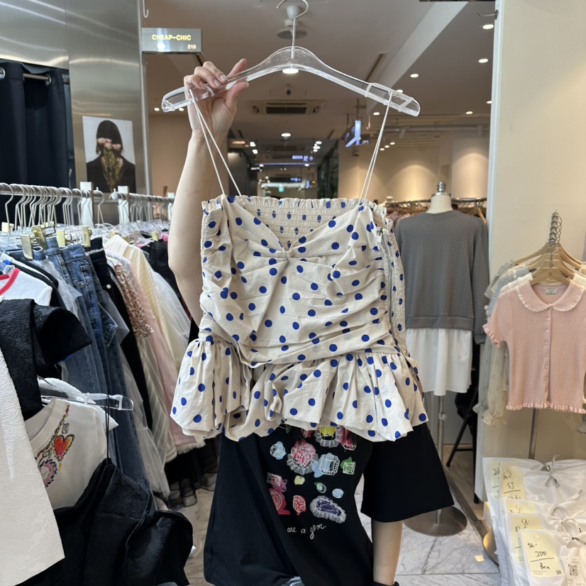 CHEAP-CHIC韓國代購女裝新款推薦26春夏時尚休閑吊帶背心CHEAP-CHIC/CHARLES THE SECOND吊帶/背心圖色1