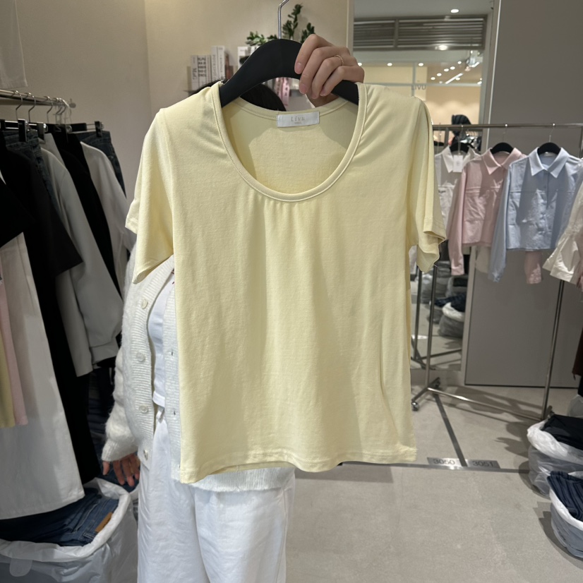 LIVU/MEMO CLASSIC韓國東大門直郵女士新品推薦職業T恤LIVU/MEMO CLASSICT恤圖色2