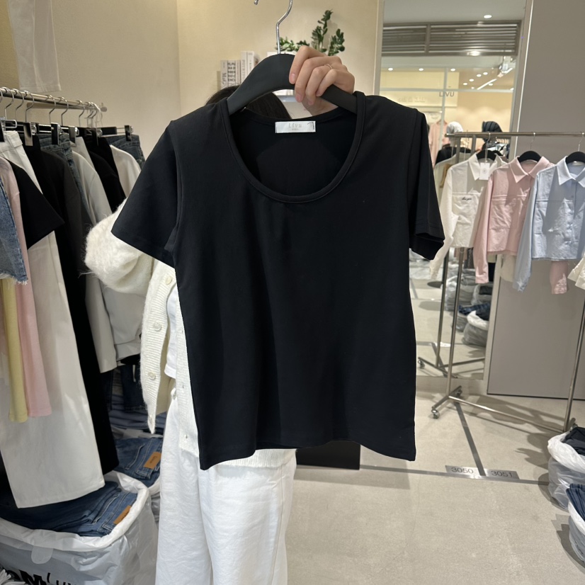 LIVU/MEMO CLASSIC韓國東大門直郵女士新品推薦職業T恤LIVU/MEMO CLASSICT恤圖色3