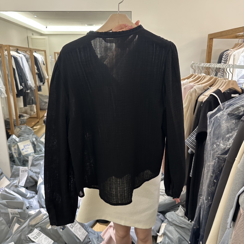 TIZZI韓國東大門直郵女裝新款26春夏熱賣休閑職業襯衫蕾絲衫TIZZI襯衫/蕾絲衫