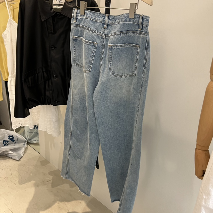 PLATE韓國東大門直郵女士新品熱賣時尚推薦26春夏人氣牛仔褲PLATE牛仔褲