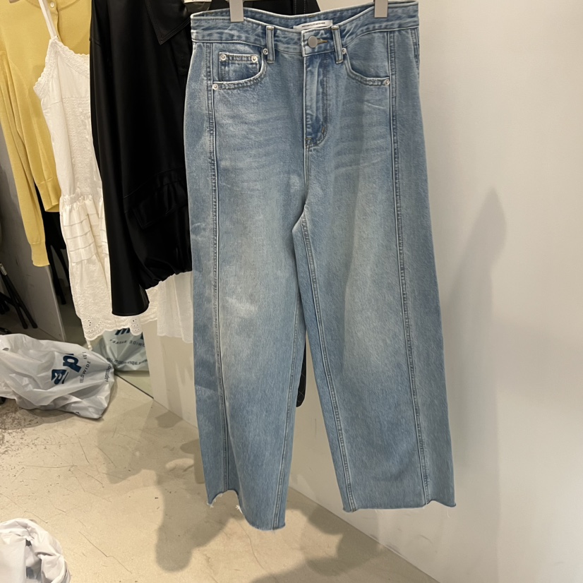 PLATE韓國東大門直郵女士新品熱賣時尚推薦26春夏人氣牛仔褲PLATE牛仔褲圖色1