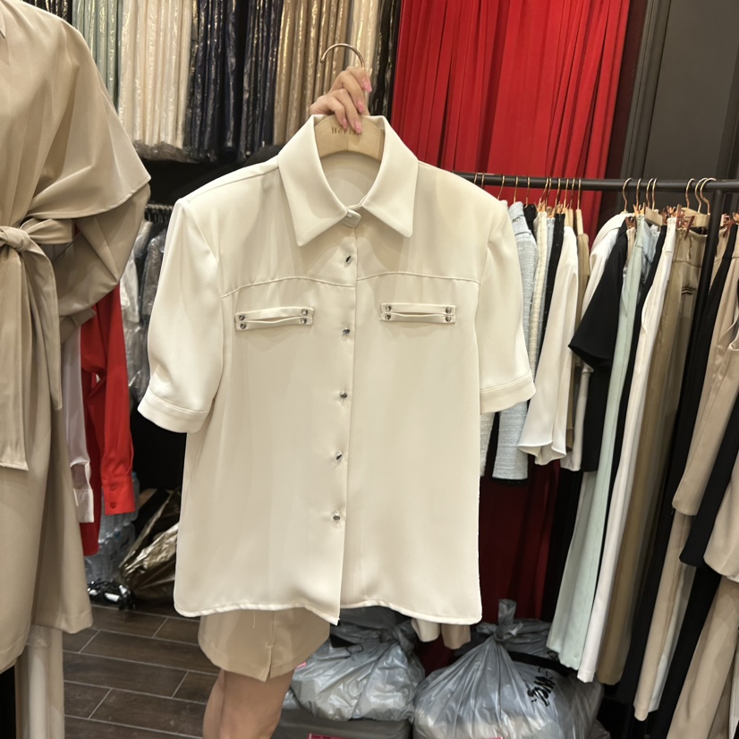 HERISH韓國東大門代購女裝新品熱賣26春夏職業襯衫蕾絲衫Herish襯衫/蕾絲衫圖色1