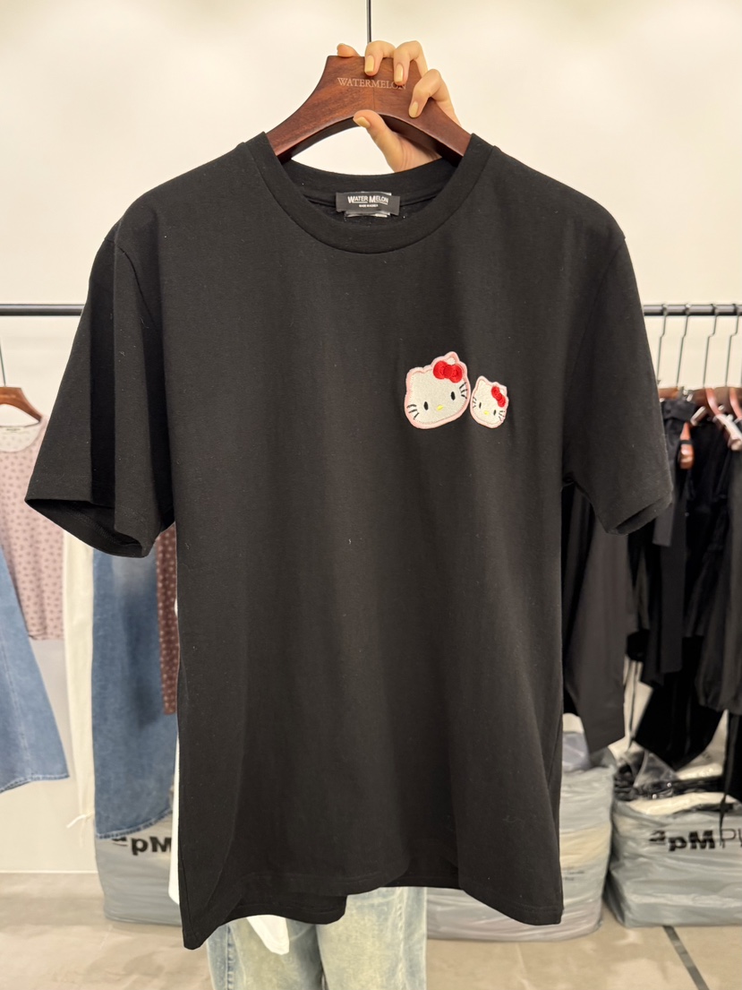 WATERMELON韓國直郵女士新品休閑推薦職業時尚熱賣26春夏T恤WATER MELONT恤圖色2