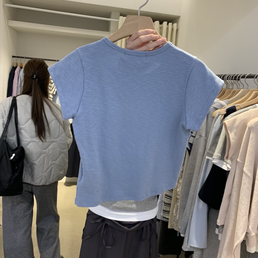 IR BIEN/BIENBIEN韓國東大門代購女士新品休閑職業T恤刺繡IR BIEN/BIENBIENT恤