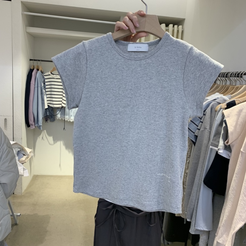 IR BIEN/BIENBIEN韓國東大門代購女士新品休閑職業T恤刺繡IR BIEN/BIENBIENT恤圖色2