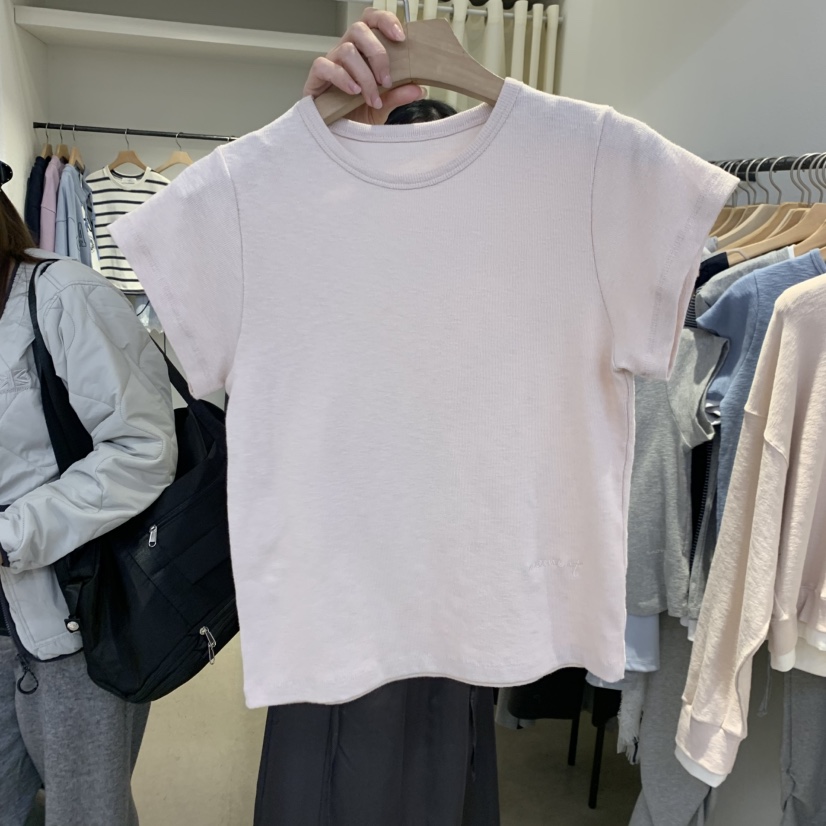 IR BIEN/BIENBIEN韓國東大門代購女士新品休閑職業T恤刺繡IR BIEN/BIENBIENT恤圖色3