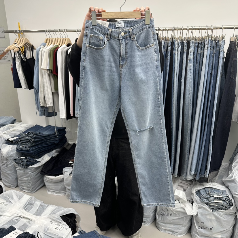 PAI韓國直郵實拍女裝新款人氣熱賣26春夏時尚休閑職業牛仔褲[PΛi]_PAi牛仔褲圖色1