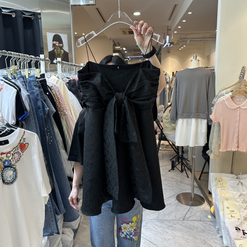 CHEAP-CHIC韓國代購女裝新款人氣推薦連衣裙可拆卸蝴蝶結CHEAP-CHIC/CHARLES THE SECOND連衣裙圖色2